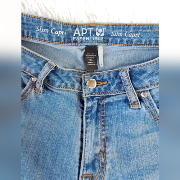 APT 9 SIZE 8 SLIM STRETCH CAPRIS - Picture 2 of 3